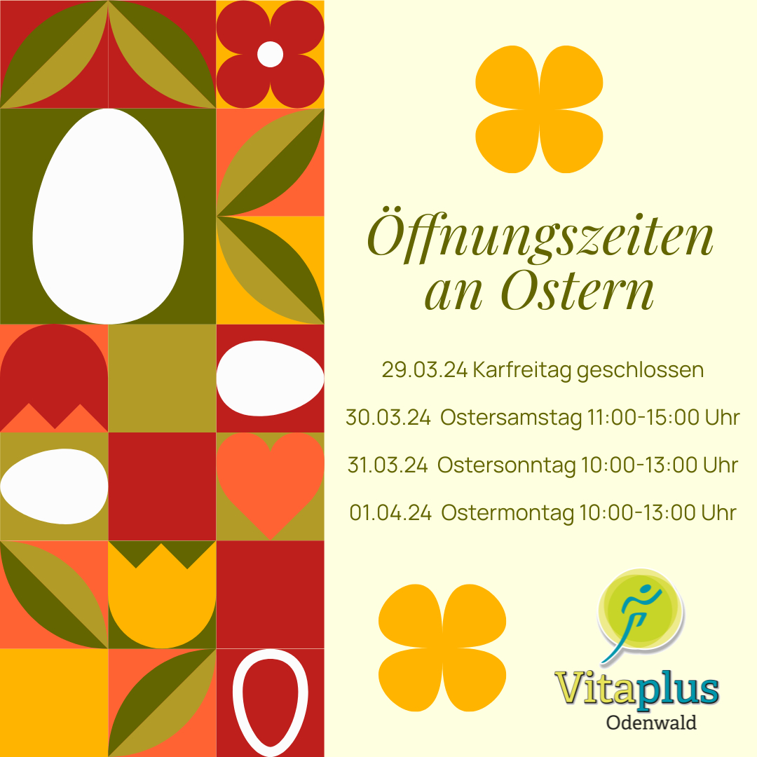 Öffnungszeiten an Ostern